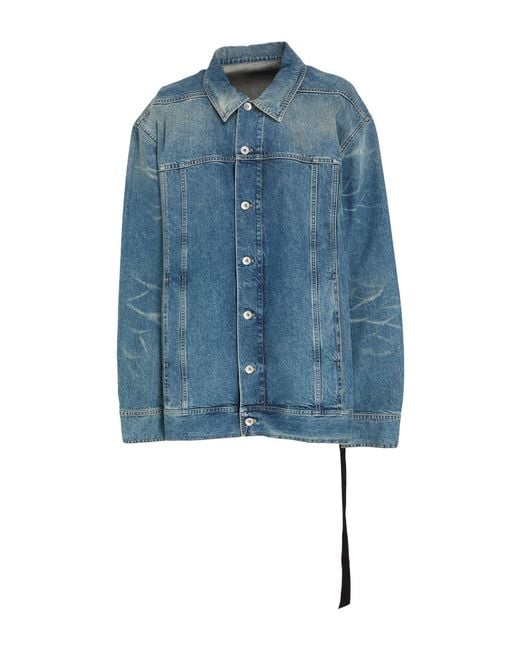 Rick Owens Blue Denim Outerwear for men