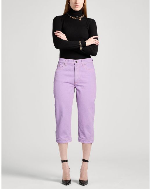 Versace Purple Jeans Cotton