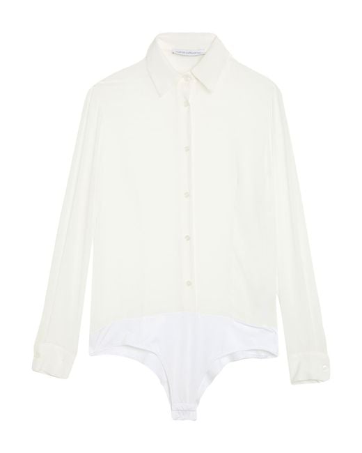 Mar De Margaritas White Bodysuit Polyester
