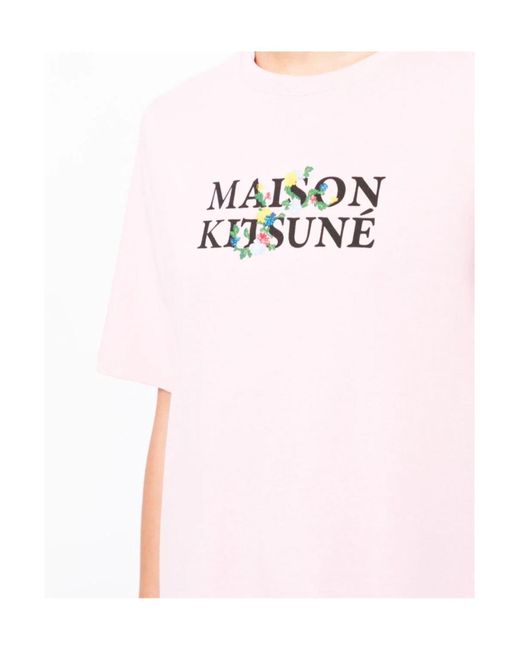 Camiseta Maison Kitsuné de color Pink