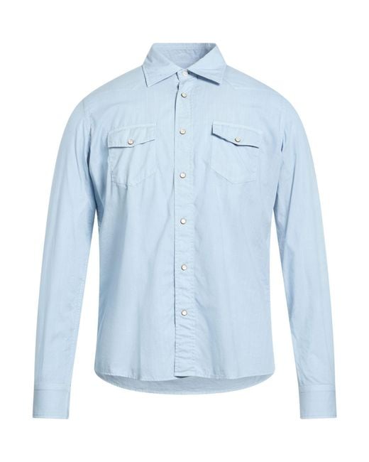 Alea Blue Shirt Linen for men
