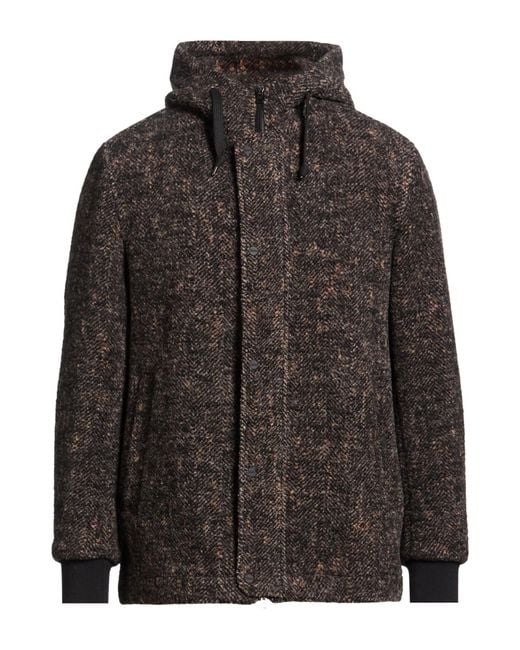 Herno Brown Jacket Wool, Alpaca Wool, Polyamide for men