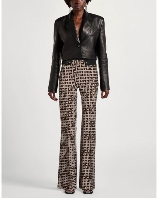 Elisabetta Franchi Gray Pants Polyester, Elastane