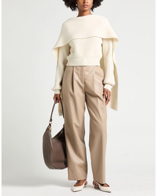 Erdem White Turtleneck Wool, Cashmere