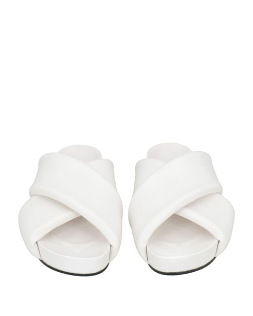 Jil Sander White Sandals