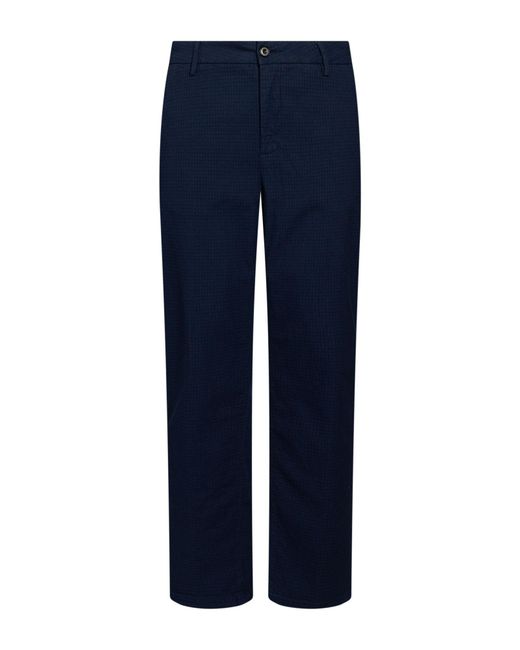 Teleria Zed Blue Pants Cotton, Elastane for men