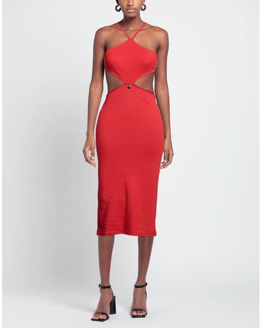 Mangano Red Midi Dress