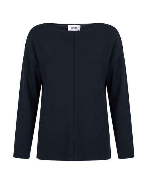 Pullover Alpha Studio en coloris Blue