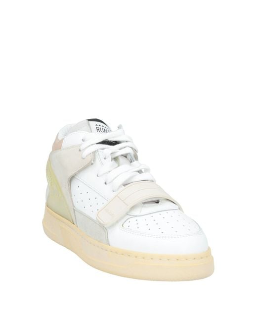 RUN OF White Sneakers Leather