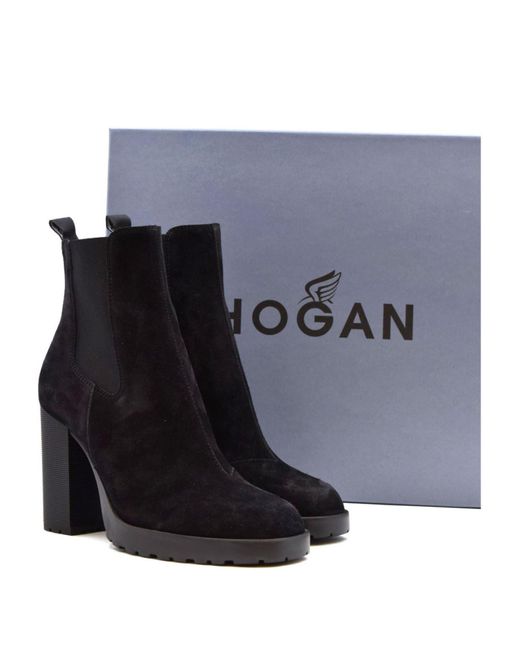 Botines elegantes para mujeres Hogan de color Black