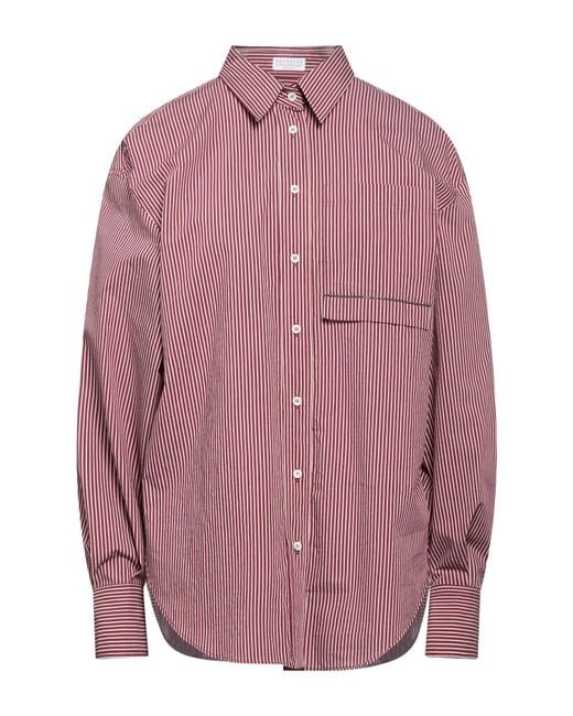 Brunello Cucinelli Pink Shirt Cotton, Polyamide