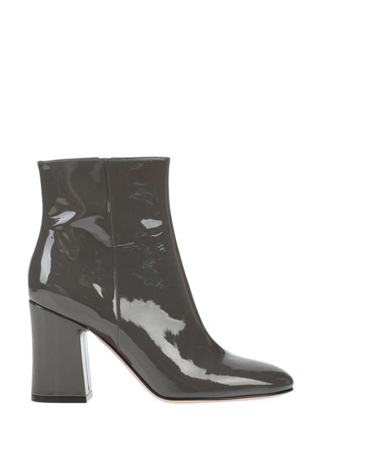 Gianvito Rossi Gray Ankle Boots Soft Leather