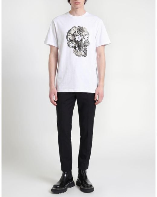 McQueen White T-Shirts for men