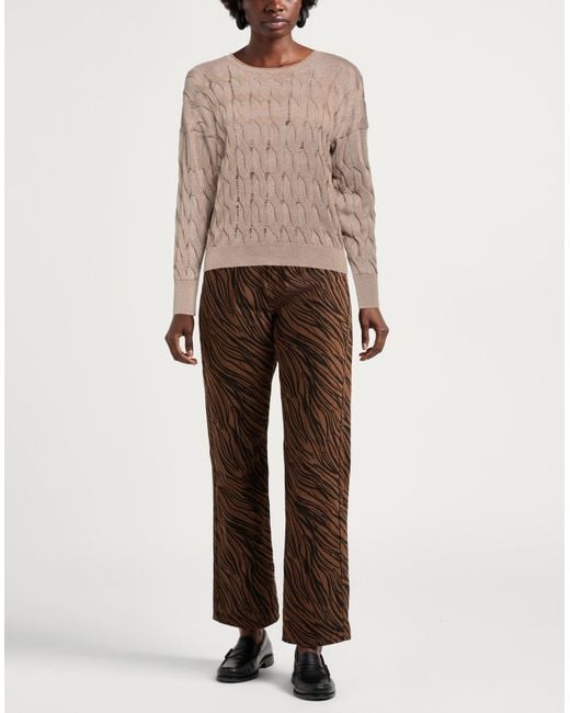 Pullover Alpha Studio en coloris Natural