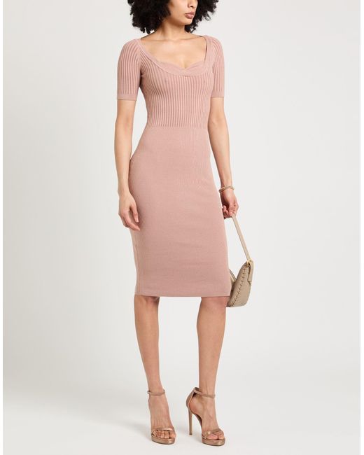 Elisabetta Franchi Pink Midi Dress