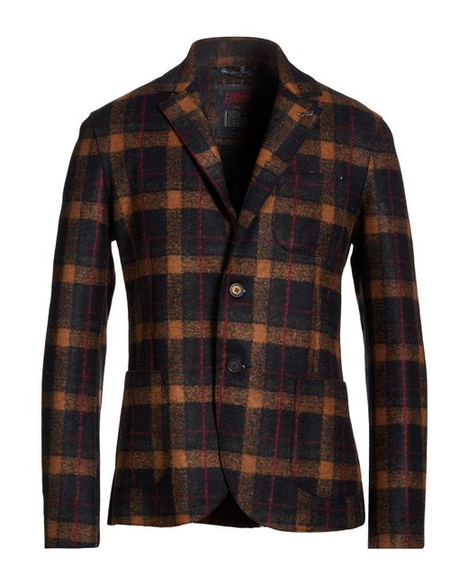 Bob Black Blazer Viscose, Polyacrylic, Polyester, Virgin Wool, Elastane for men