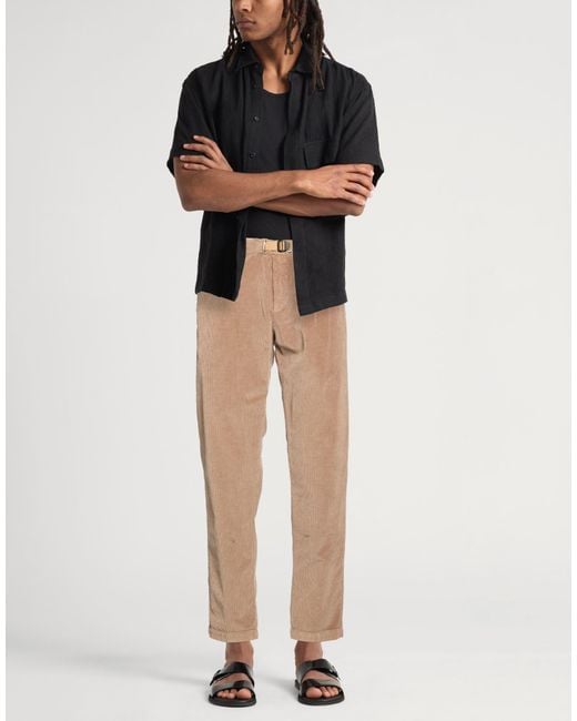 White Sand Natural Pants Cotton, Lyocell, Elastane for men