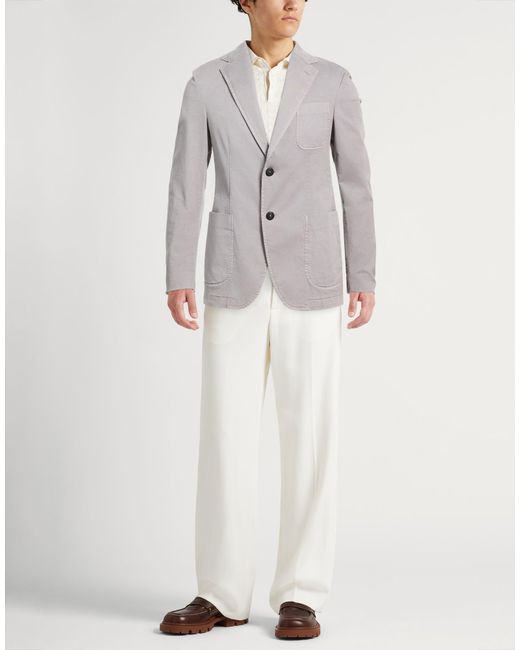 The Gigi Gray Blazer Cotton, Elastane for men