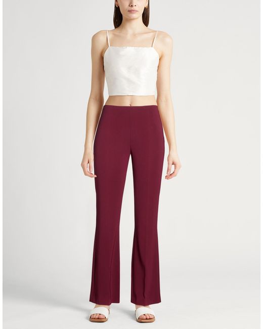 Theory Red Pants Triacetate, Polyester