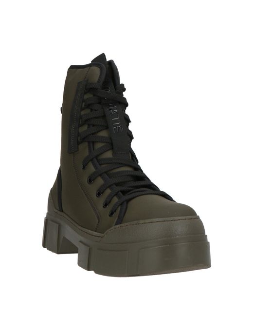 Vic Matié Black Dark Ankle Boots Synthetic Fibers