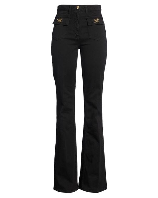 Elisabetta Franchi Black Jeans Cotton, Elastane
