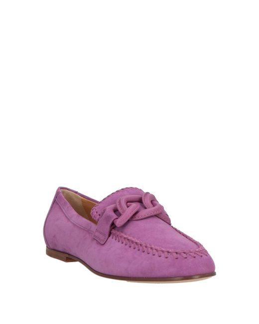 Tod's Purple Loafers
