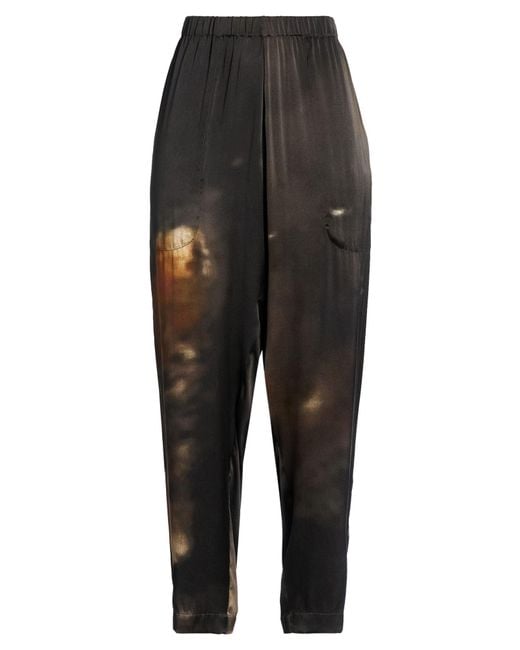 Uma Wang Black Pants Silk, Elastane