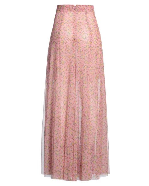 Philosophy Di Lorenzo Serafini Pink Maxi Skirt Polyester