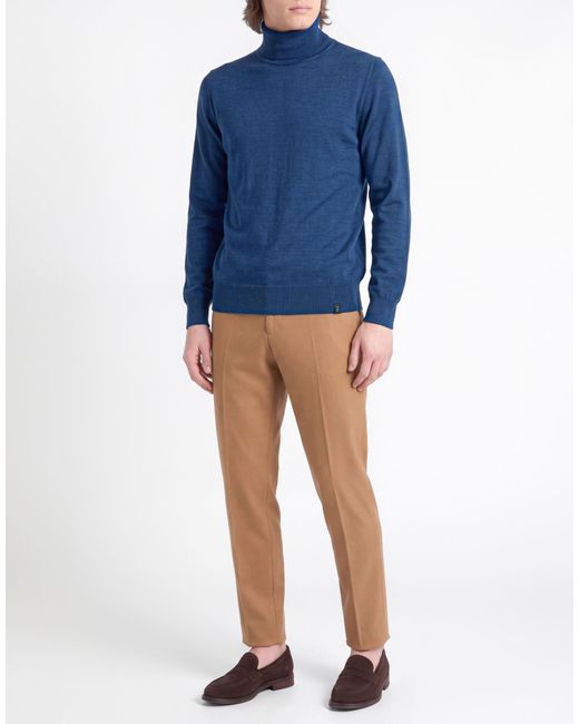 Fay Blue Turtleneck for men