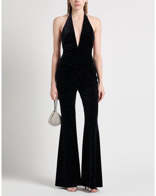 Alexandre Vauthier Black Jumpsuit Polyester, Elastane