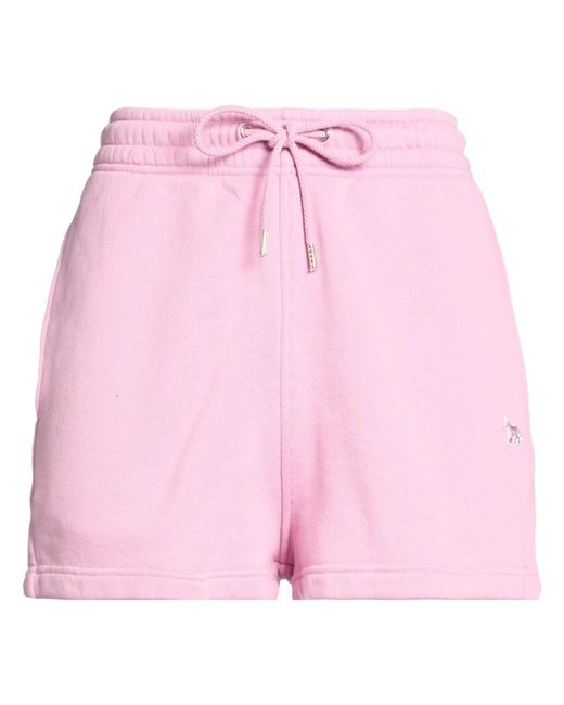 Maison Kitsuné Pink Shorts & Bermuda Shorts