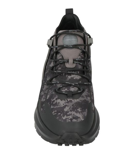 Tod's Black Sneakers Textile Fibers, Leather for men
