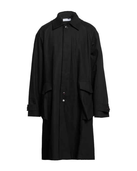 Kiko Kostadinov Black Overcoat & Trench Coat for men