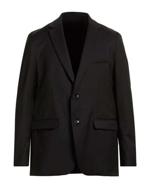 Rrd Black Blazer Virgin Wool, Elastane for men