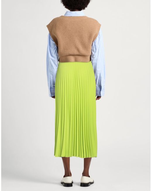 MM6 by Maison Martin Margiela Green Midi-Rock