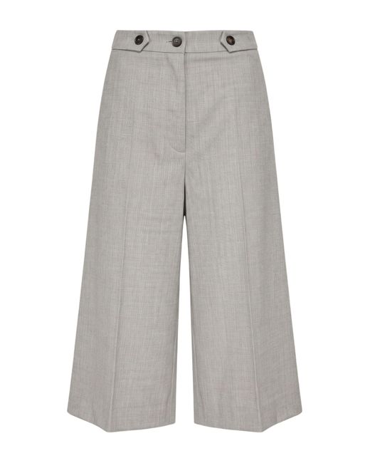 Liviana Conti Gray Shorts & Bermuda Shorts Virgin Wool, Elastane