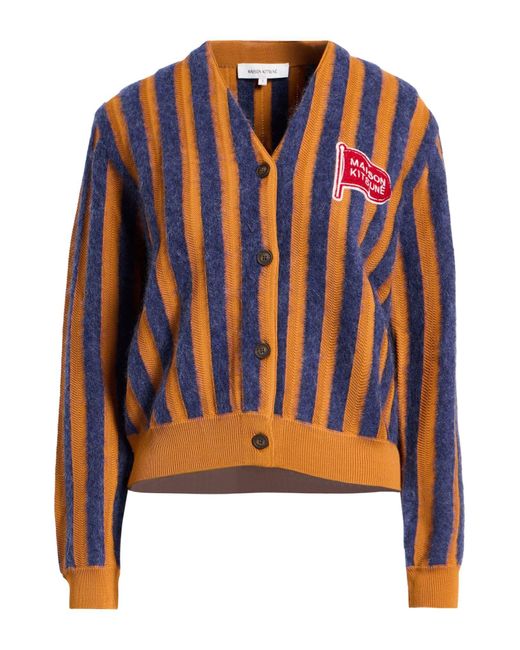 Maison Kitsuné Orange Cardigan