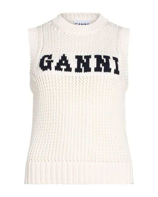 Pullover Ganni en coloris Natural