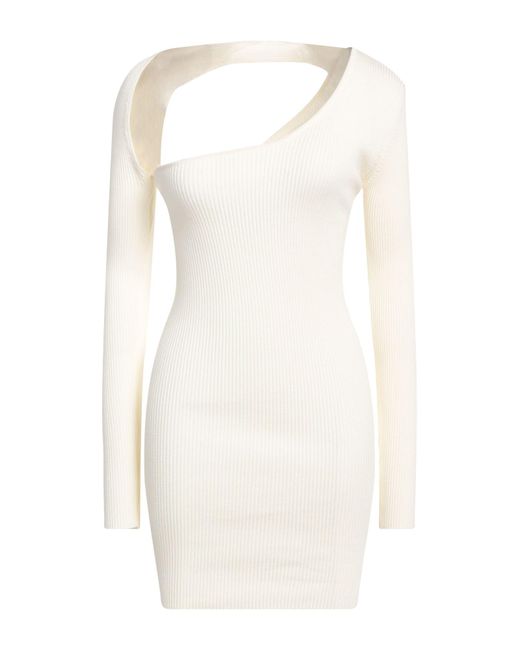 Aniye By White Mini Dress Viscose, Polyester