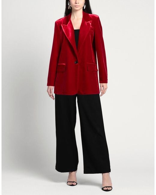 NINA 14.7 Red Blazer Polyester, Elastane