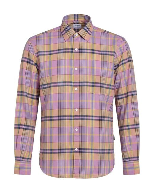 Aspesi Pink Lilac Shirt Cotton for men