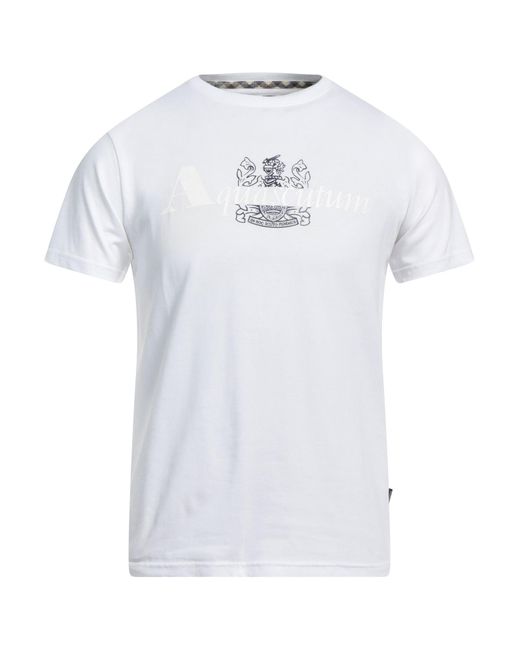 Aquascutum White T-shirt for men