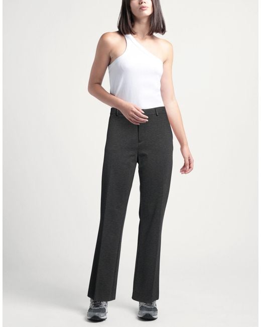 Xandres Gray Charcoal Pants Viscose, Polyamide, Elastane