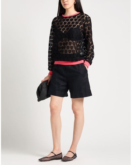 Jijil Black Sweater Polyester, Cotton, Elastane