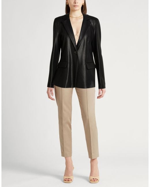 Marella Black Be Smart Blazer Viscose, Polyamide, Elastane