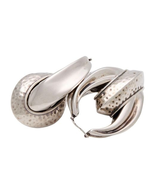 Orecchini di McQueen in Metallic