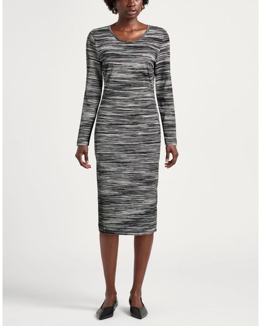Missoni Gray Midi Dress Cotton