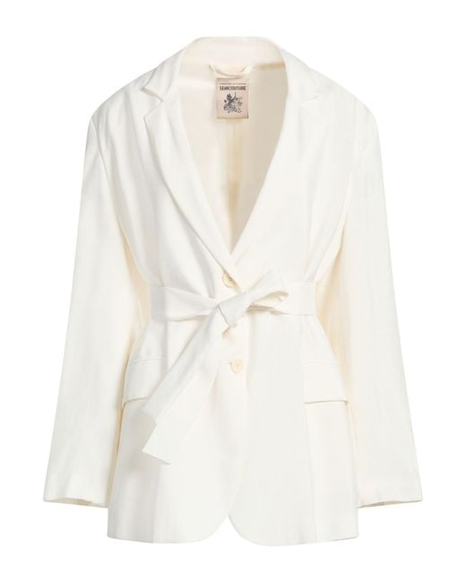 Semicouture White Blazers