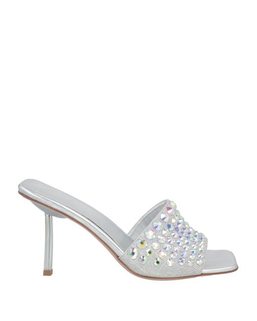 Le Silla White Sandals