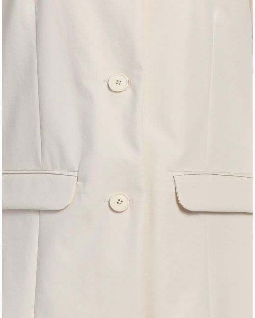 Samsøe & Samsøe White Blazer Cotton, Elastane